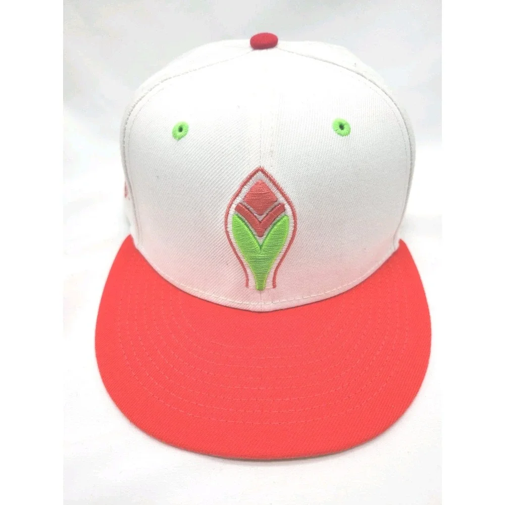 New Era Atlanta Braves 59FIFTY 150th Anniversary White/pink/Grn Fitted Hat 7 1/8